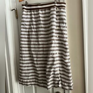 J Jill Summer Striped Skirt